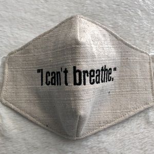 cotton face mask with filter pockets